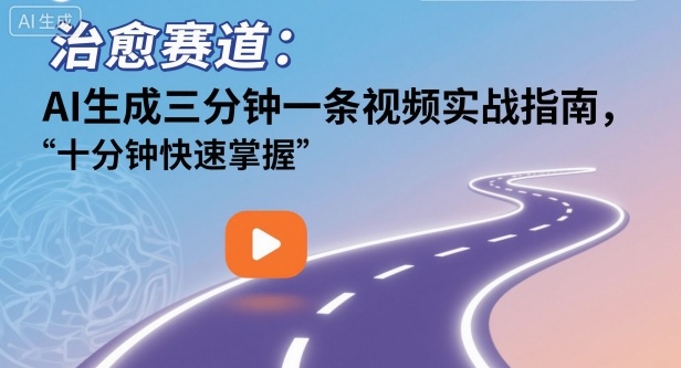 治愈赛道：AI生成三分钟一条视频实战指南，十分钟快速掌握-度娘社团