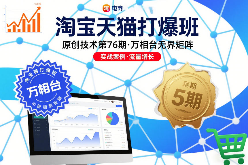 淘宝天猫打爆班原创技术第76期，万相台无界矩阵-度娘社团