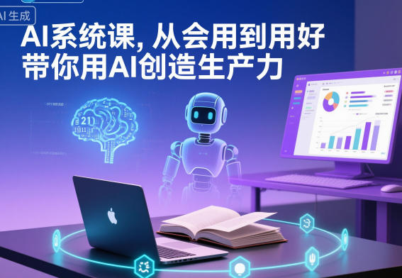AI系统课，从会用到用好，带你用AI创造生产力-度娘社团