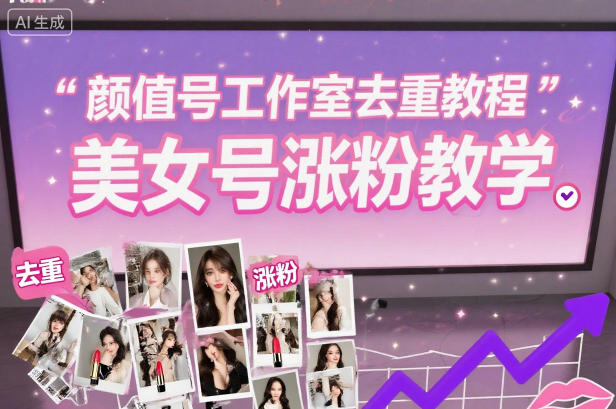 颜值号工作室去重教程，美女号涨粉教学-度娘社团
