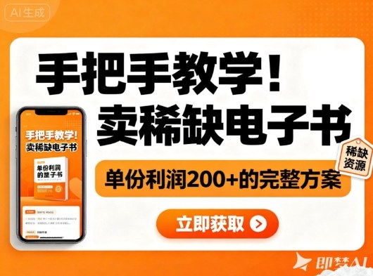 手把手教学！在小红书卖稀缺电子书，单份利润2张+的完整方案-度娘社团