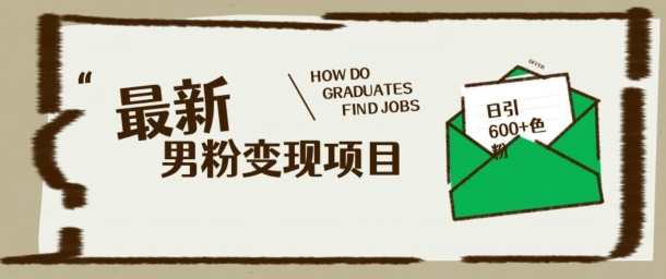 最新男粉变现项目，日引100+S粉，流量爆炸，小白轻松上手-度娘社团